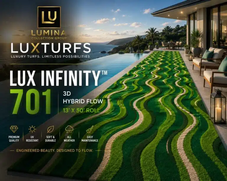 LUX Infinity Hybrid Flow 701 3D Effect Artificial Turf