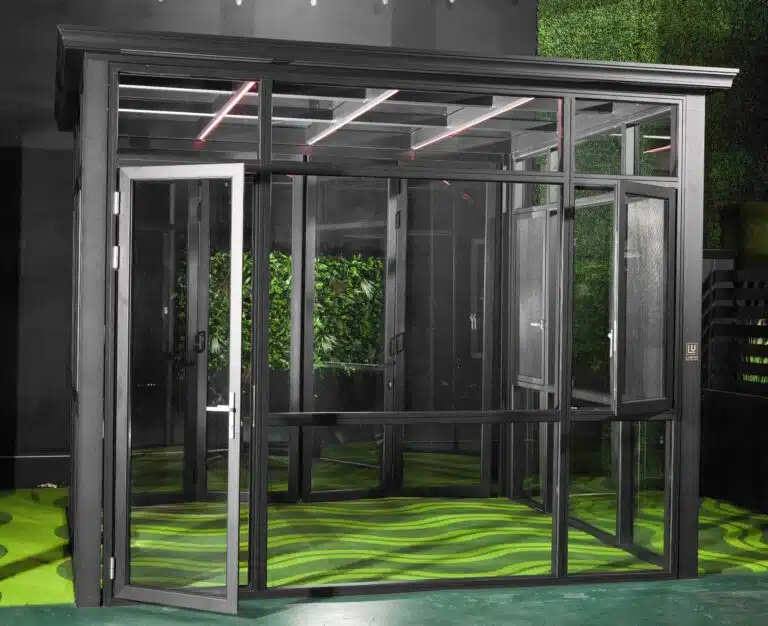 Framed Non-Insulated Glass Folding Door 3.658 x 3.048 m