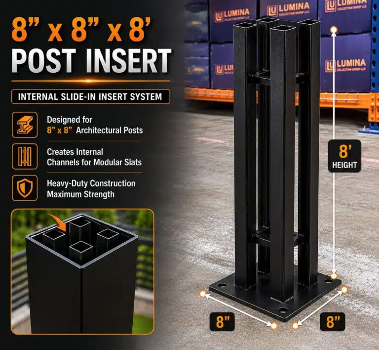 Insert for 8 x 8 in x 8 ft Post