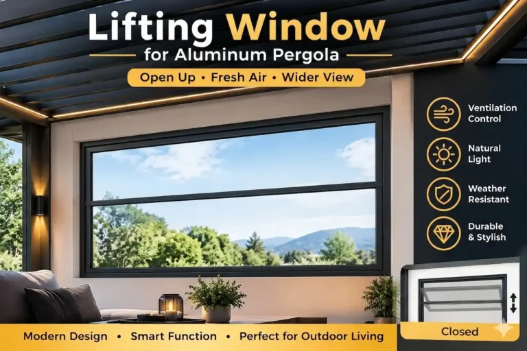 Framed Non-Insulated Glass Lifting Window 3.048 x 3.048 m