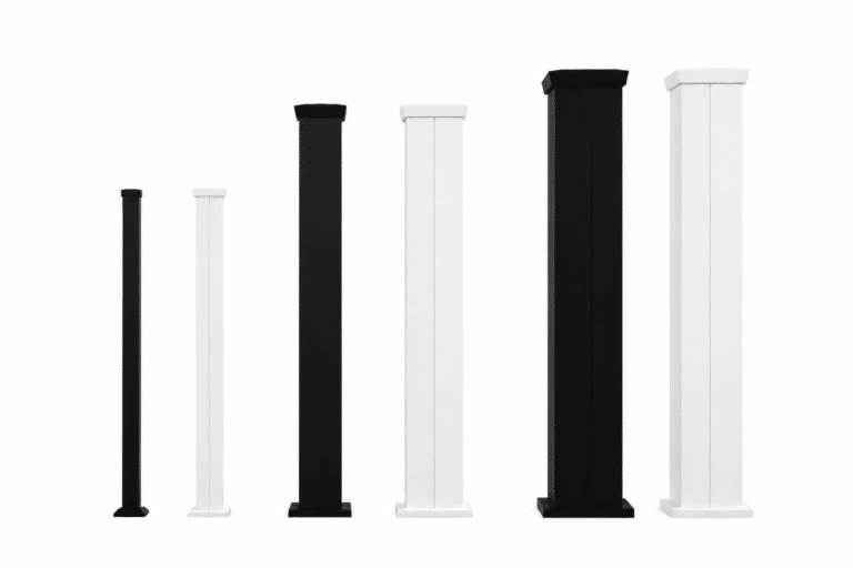 Lumina aluminum fence posts, columns and accessories