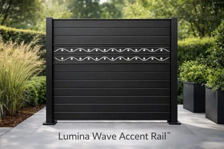 Lumina Wave Accent Rail 4 in Slat 6 ft