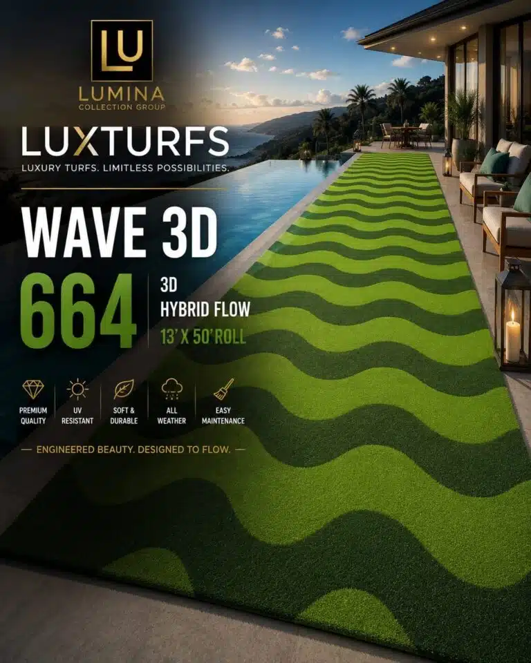 LUX Wave 664 3D Effect Artificial Turf