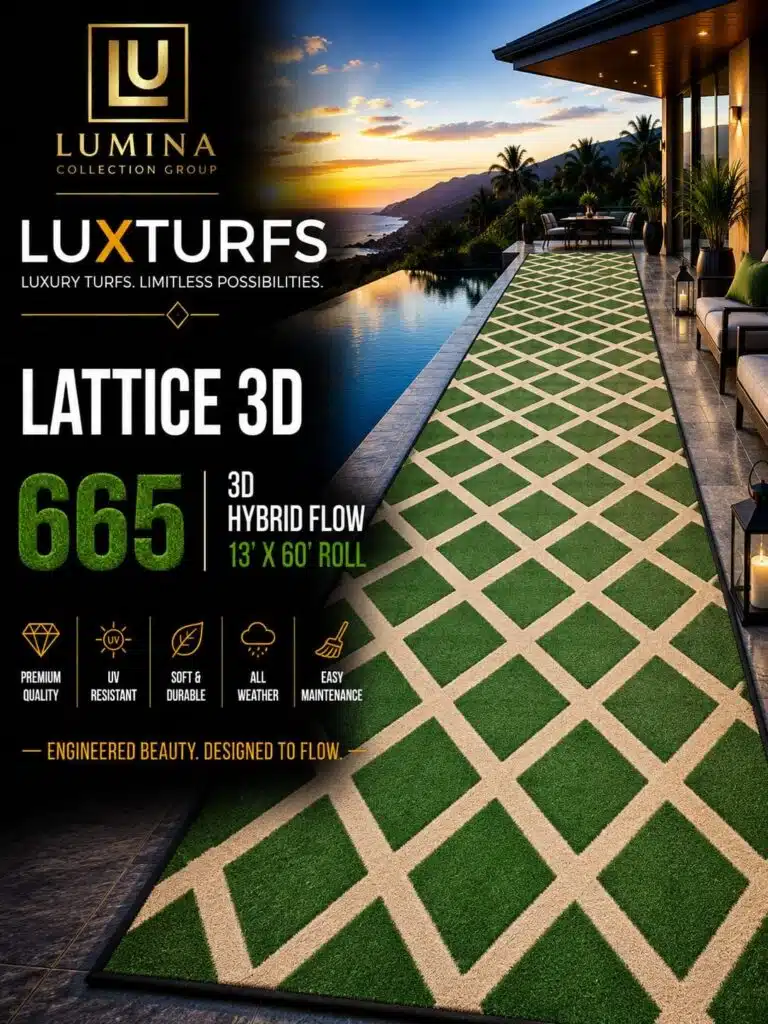 LUX Diamond Lattice 665 3D Effect Artificial Turf