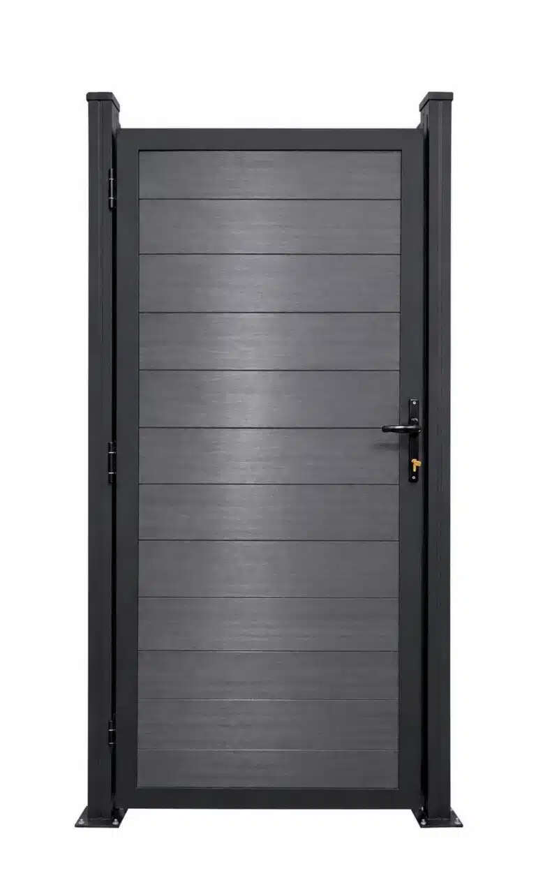 WPC Pedestrian Gate Panel 3 x 6 ft LU007 (Dark Gray Color)