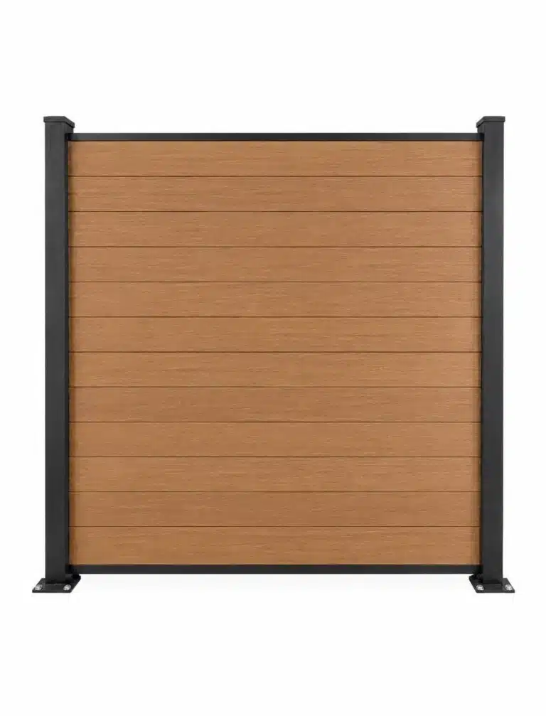 WPC Fence Panel 6 x 6 ft LU006 (Teak Color)