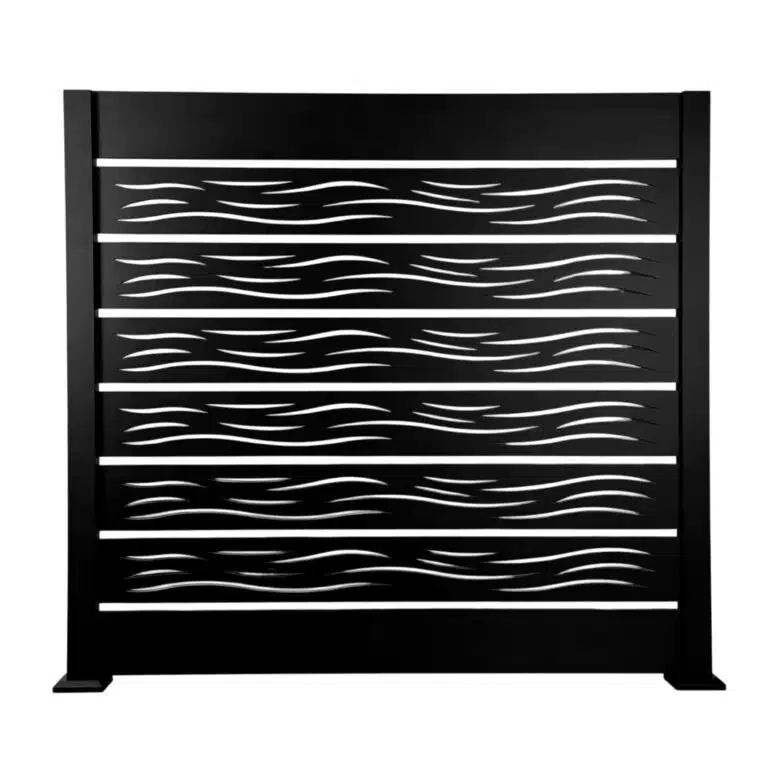 Wave Panel Fence 6 x 6 ft Panels with 8 inch Slats