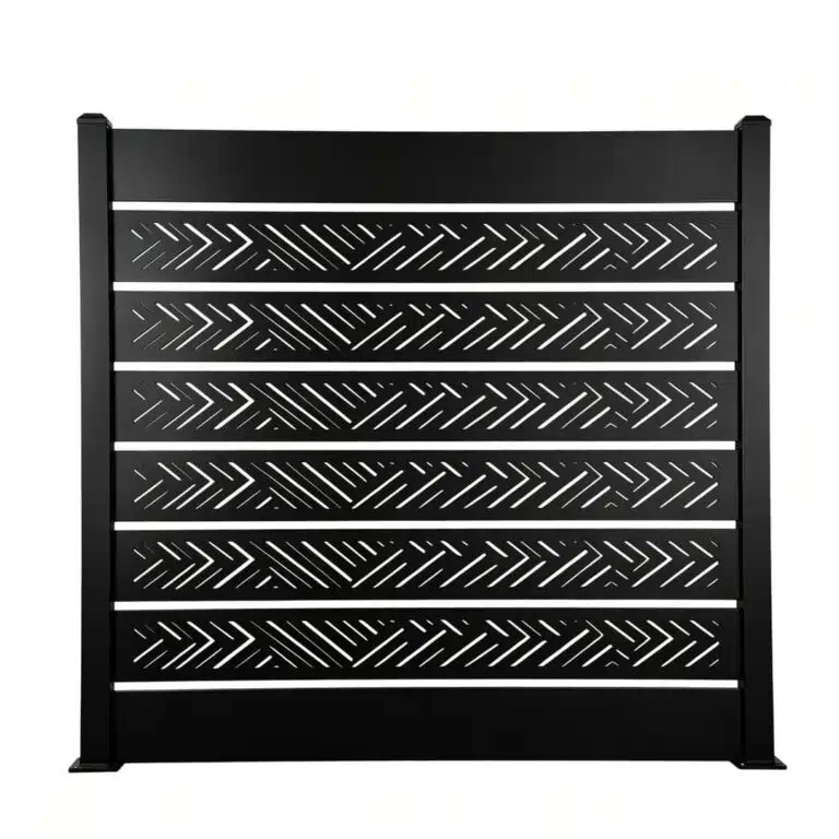 Chevron Panel Fence 6 x 6 ft Panels with 8 inch Slats