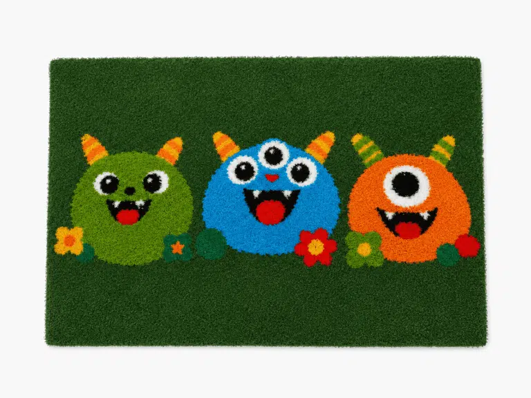 Happy Trio 3 x 5 ft Flat Effect Floor Mat