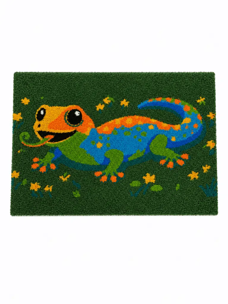 Jungle Gecko 3 x 5 ft Flat Effect Floor Mat