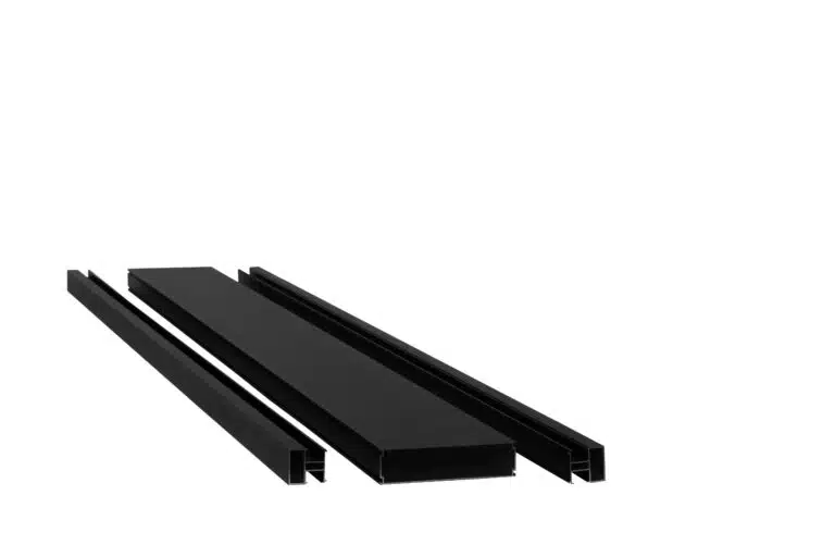 Lumina Wall Topper 12 x 2 in x 8 ft (Matte Black Color)
